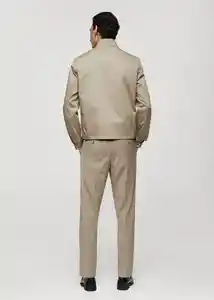 Chaqueta Talco Beige Talla XXL Hombre Mango