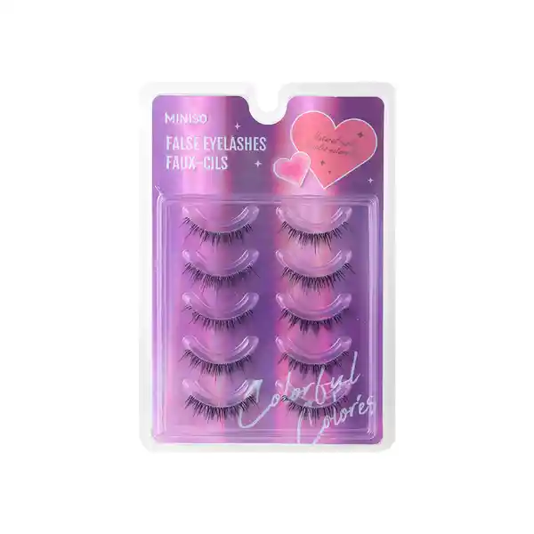 Pestañas Postizas Coloridas Serie Miniso