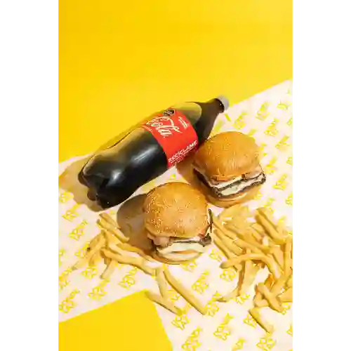 Super Promo: Burger Mixta X 2 + 1 Lt