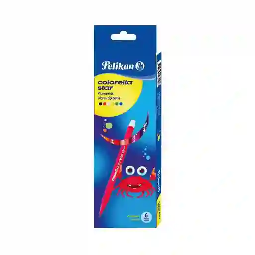 Pelikan Plumones Colorella Star Multicolores