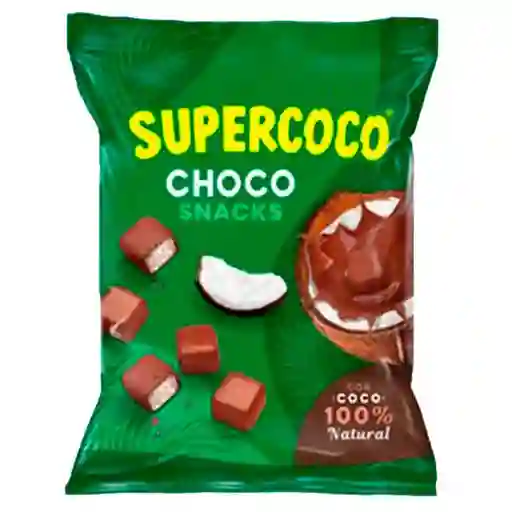 Supercoco Cuadros de Coco con Chocolate Choco Snacks.