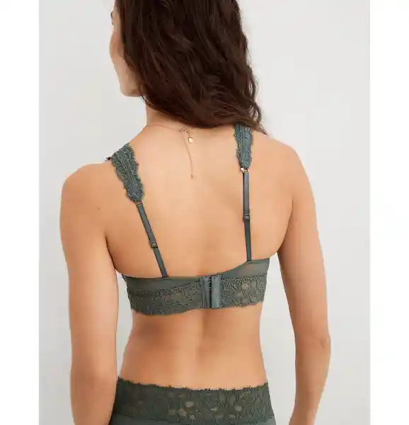 Brasier Bralette Aerie Color Verde Talla Medium American Eagle