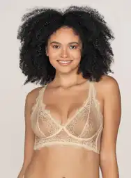 Brasier Tipo Bralette En Encaje Y Transparencias 011967