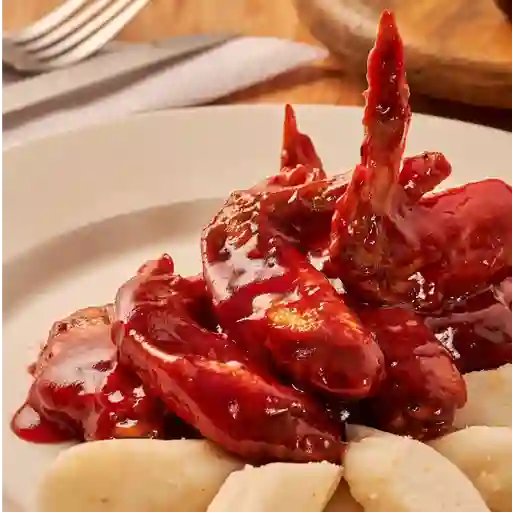 Alitas de pollo a la bbq