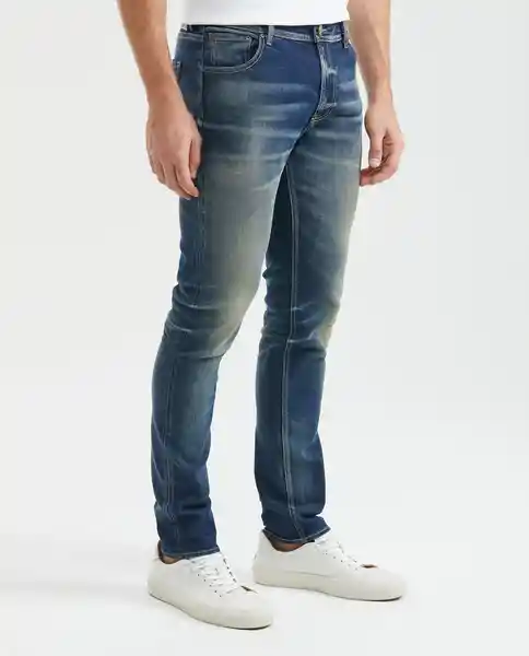 Jean Straight Morrison Masculino Azul Medio 36 Chevignon