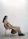 Chaqueta Trench Mint Camel Talla M Mujer Mango