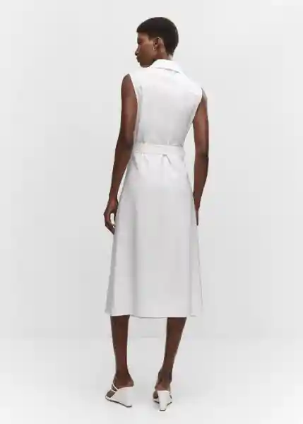 Vestido Dorotea Blanco Talla M Mujer Mango