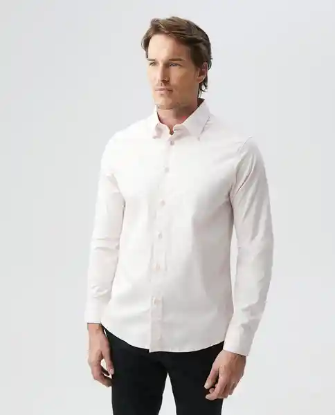 Camisa M/l Premium Rosa Criollo Claro Talla S Hombre Chevignon