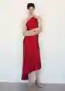 Vestido Claudia Rojo Talla L Mujer Mango