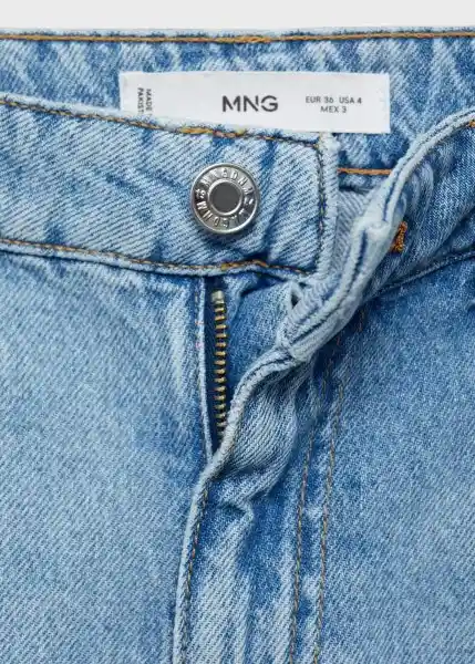 Jean Danila Tejano Medio Talla 32 Mujer Mango