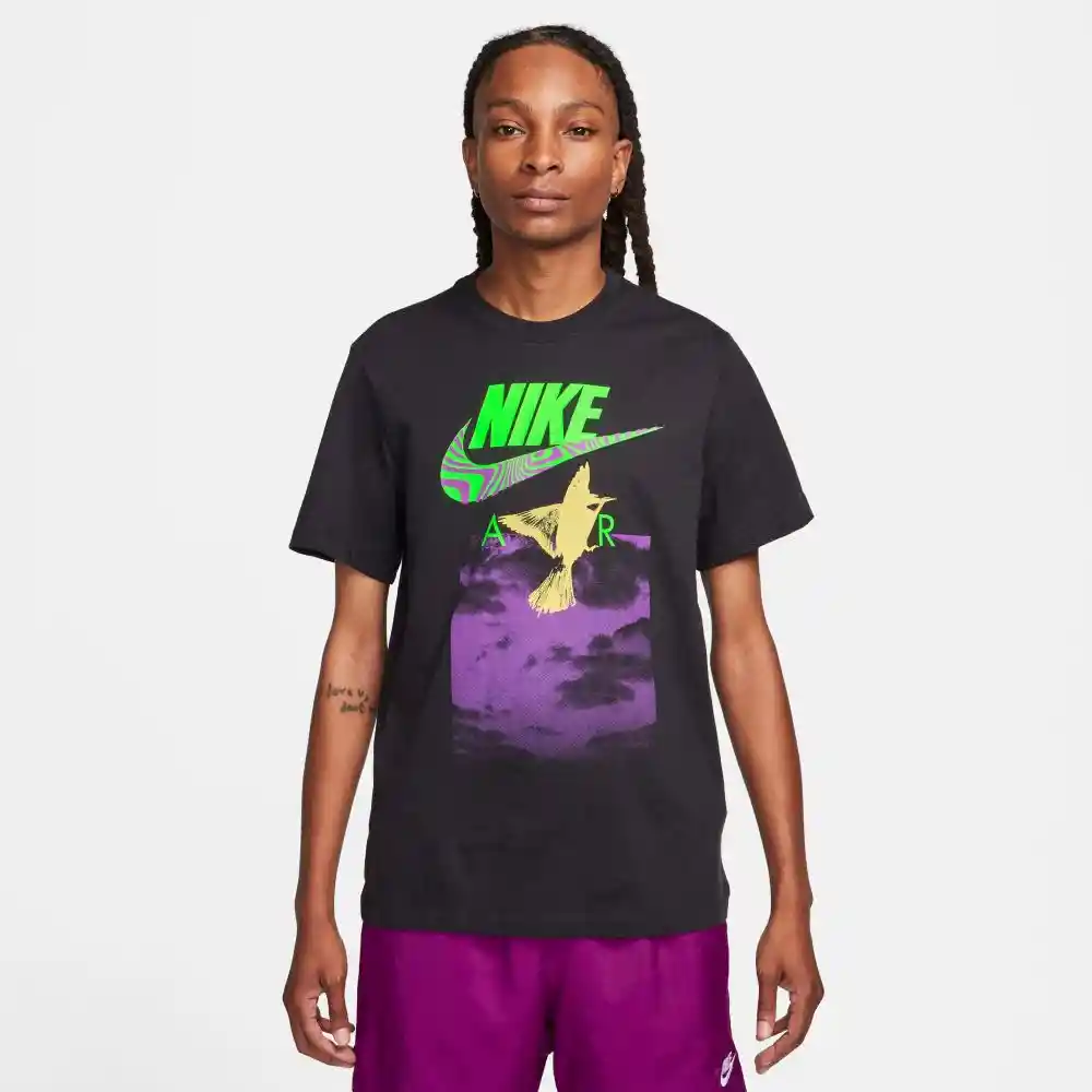 Nike Camiseta u Nstee Brandriff in Air Hombre Negro L