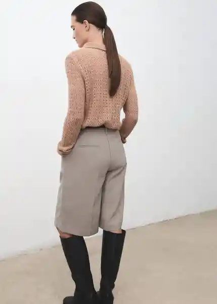 Polo Nuez Camel Talla M Mujer Mango