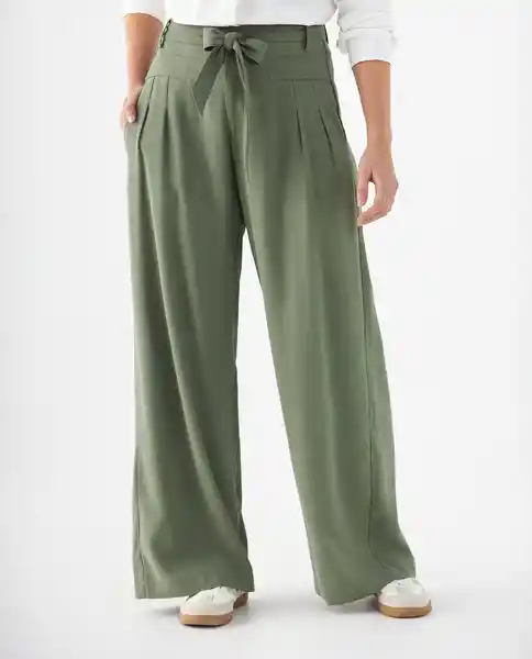 Pantalón Verde Calliste Oscuro Talla 6 639F008 Esprit