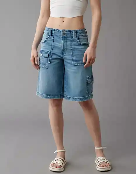 Short Mujer Azul Talla 10 American Eagle 63327610