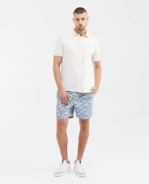 Short Fish Swimwear Azul Empolvado Medio Talla S Chevignon