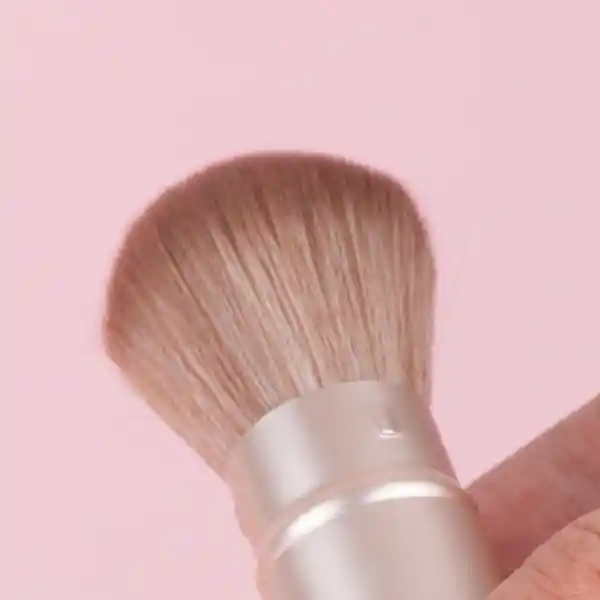 Brocha Maquillaje Retráctil de Doble Punta Serie Dorada Miniso