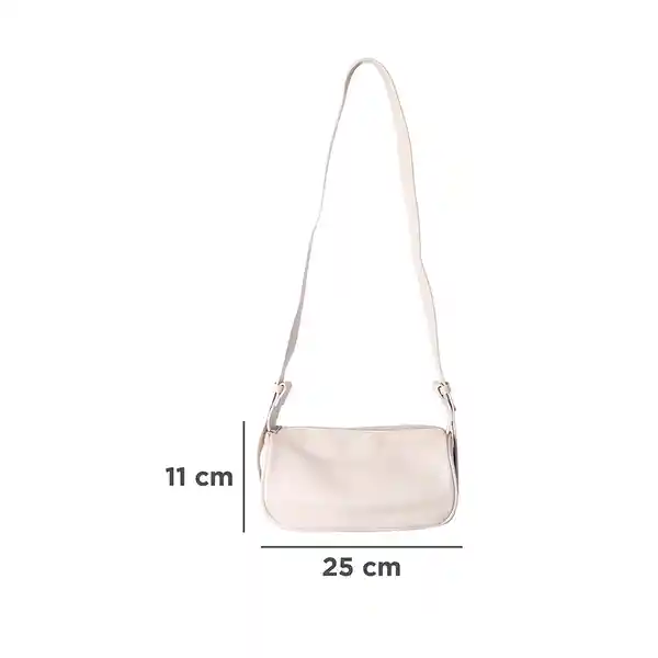 Bolso Liso Serie Crossbody Beige Miniso
