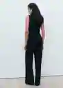 Enterizo Mono Martuki Negro Talla L Mujer Mango