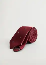 Mango Corbata P Hockey Estampada Burdeos