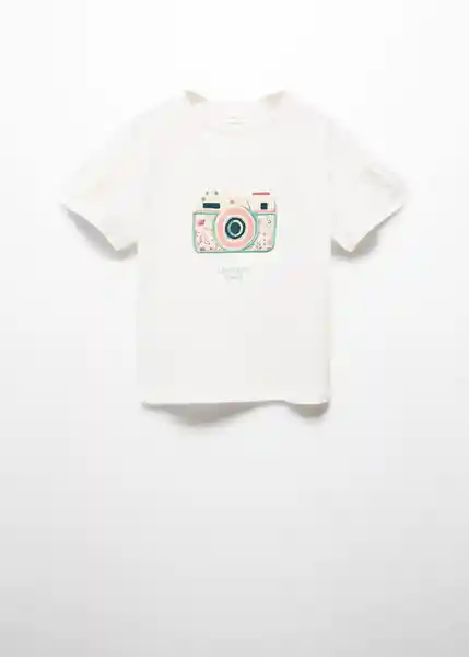 Camiseta Capture Offwhite Talla 12 Niñas Mango