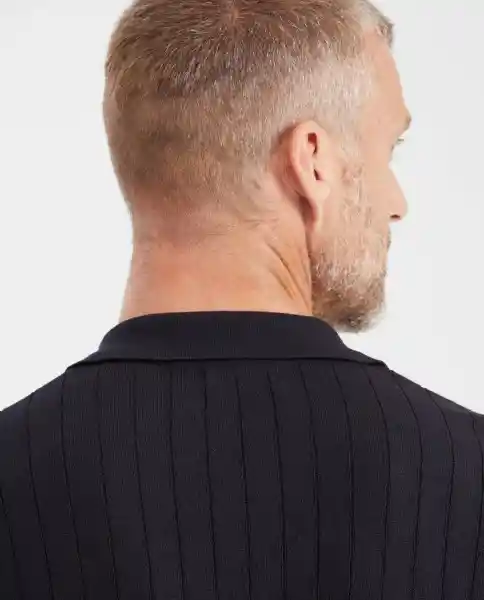 Camiseta Polo Canale Negro Sombrio Ultraoscuro Talla L Chevignon
