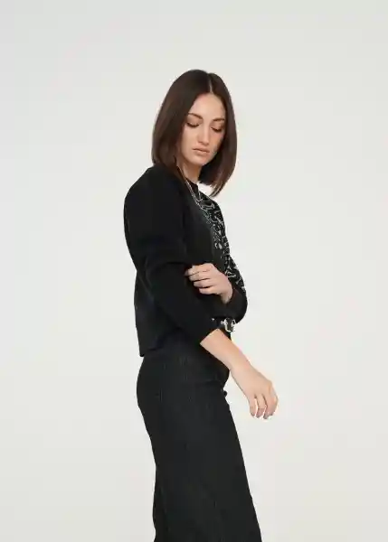 Tejido Mujer Negro Puro Ultraoscuro Talla L 489g012 Naf Naf