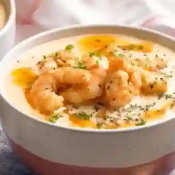 Combo crema de camarones + coca cola