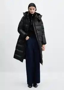 Abrigo Anorak Winter Negro Talla XS Mujer Mango