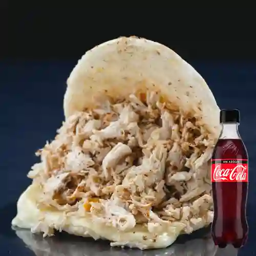 Combo Arepa Pollo + Coca-Cola Sin Azúcar 500 ml