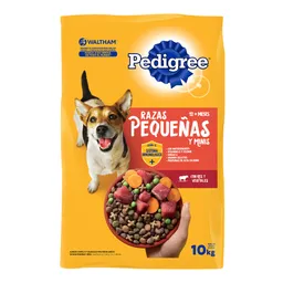 Pedigree alimento para perro adulto raza pequeña 10 kg