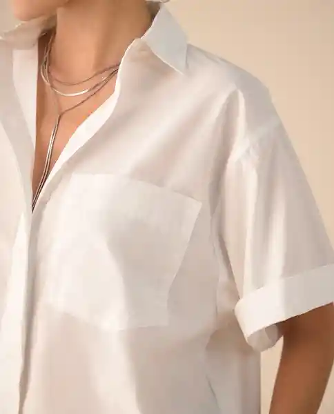 Camisa Blanco 0 Claro Talla L 411G002 Espirit
