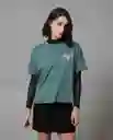 Camiseta Mujer Verde M 203G001_VER185612 Rifle