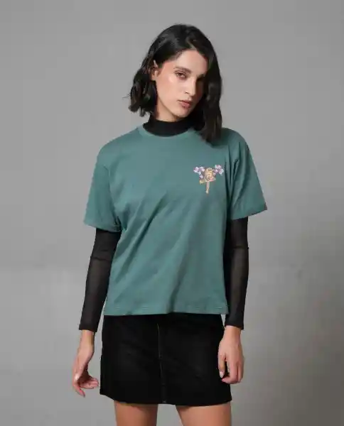 Camiseta Mujer Verde M 203G001_VER185612 Rifle