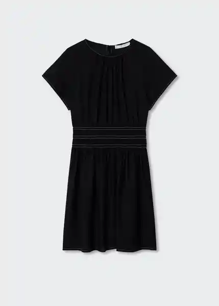 Vestido Cashew-H Negro Talla M Mujer Mango