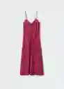 Vestido Pol Rojo Talla 28 Mujer Mango