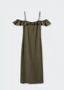 Vestido Janice Khaki Talla 24 Mujer Mango