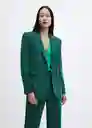 Blazer Americana Iguana Botella Talla S Mujer Mango