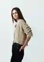 Buzo Tejido Mujer Beige Albarizo Medio Talla M 482G007 Naf Naf