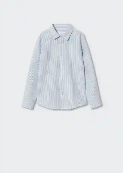 Camisa Oxfordr Azul Talla 14 Niños Mango