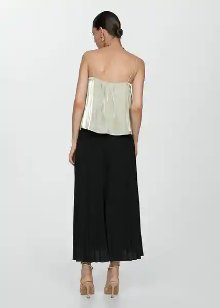 Falda Caldera-A Negro Talla S Mujer Mango