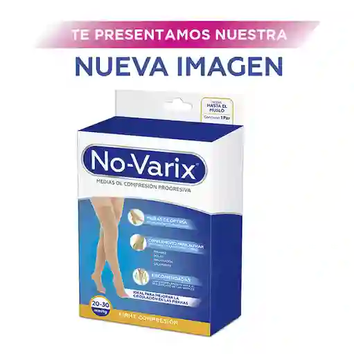 No-Varix Media Muslo Punt Abta Bda Sil Ptos 20-30 mm/hg Beige L