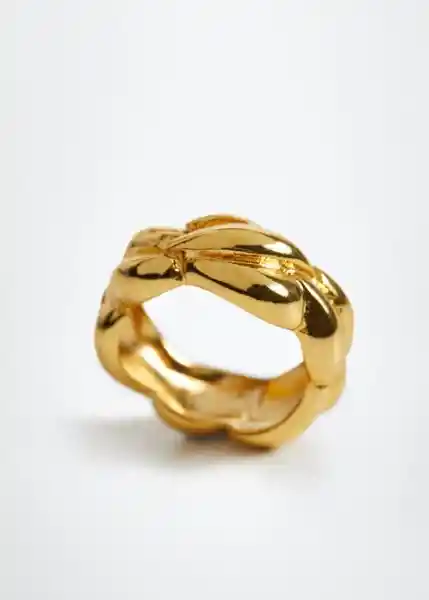 Anillo Filomena Oro Talla M Mujer Mango