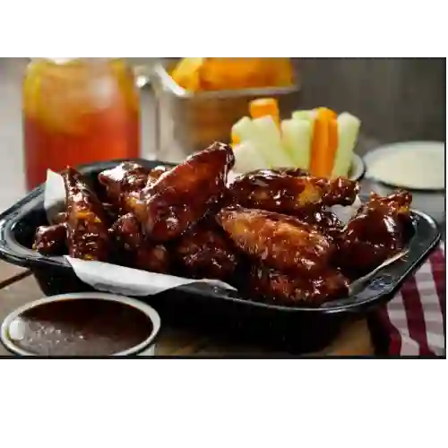Alitas en Salsa Bbq