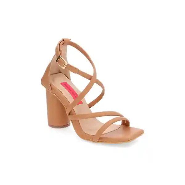 Sandalias Tacón Brook Beige Talla 40