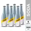 Gaseosa Schweppes Soda 300ML x 6 Unds