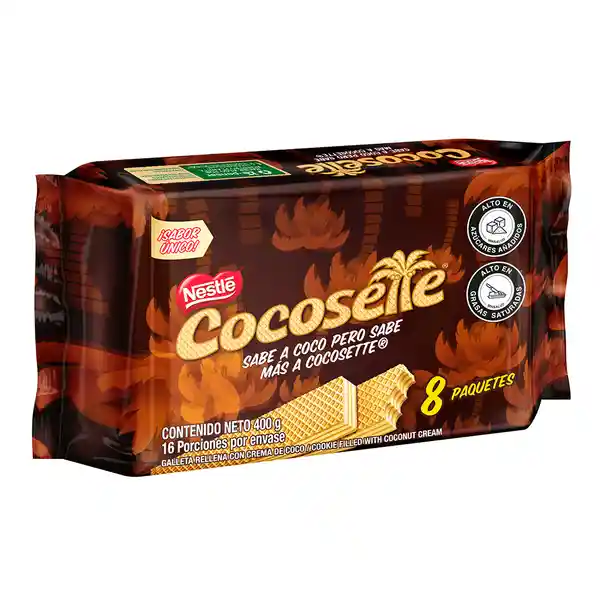 Cocosette Galleta Wafer Rellena con Crema de Coco