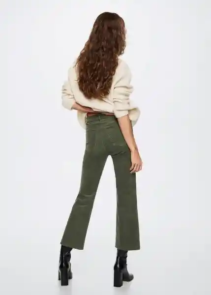 Jeans Siennap Verde Talla 40 Mujer Mango