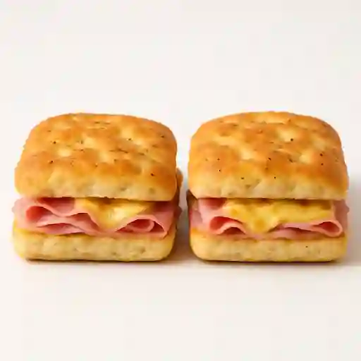 Focaccias de Jamón y Queso