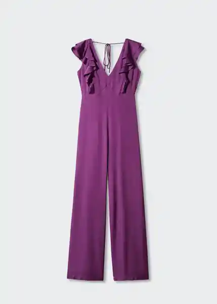 Enterizo Mono Lia Morado Talla S Mujer Mango