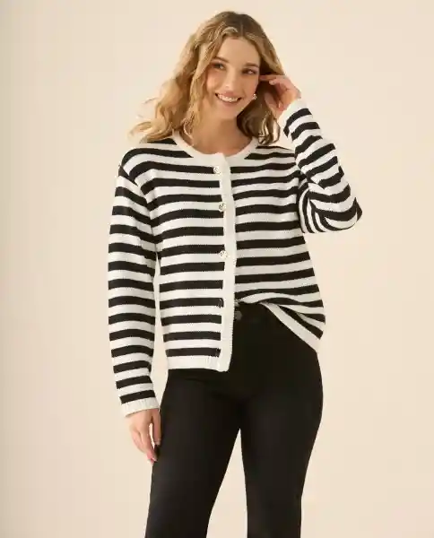 Saco Tejido Crudo Puro Claro Talla L 462G208 Esprit